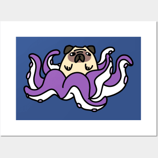 Octopus Pug Posters and Art